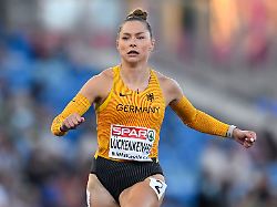 leichtathletik europameisterschaft frauen 100 meter halbfinale gina lueckenkemper deutschland in aktion