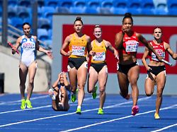 leichtathletik europameisterschaft frauen 4x100 meter vorlauf gina lueckenkemper und sophia junk von deutschland in aktion 1