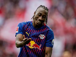 leipzigs yan diomande fussball 1 bundesliga 34 spieltag sc freiburg rb leipzig 16 mai 2026 freiburg europa park stadion