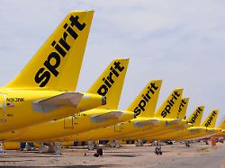 mothballed spirit airlines passenger planes sit parked at goodyear airport thursday may 28 2026 in goodyear ariz ap photo ross d