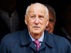 oslo norway 09th may 2026 harald v king of norway seen at the norwegian cup final 2026 the nm menn final between bodo glimt and brann at ullevaal stadion in oslo