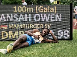 owen ansah hamburger sv 89 100m maenner ger leichtathletik athletics sparkassen gala regensburg 06 06
