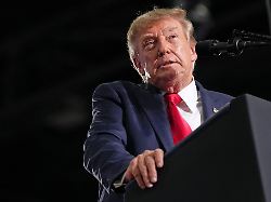 president donald trump speaks at a campaign rally for sen darline graham r s c at the myrtle beach convention center in myrtle beach s c friday aug 21 2026