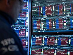 specialist anthony matesic works on the floor of the new york stock exchange monday aug 17 2026 in new york