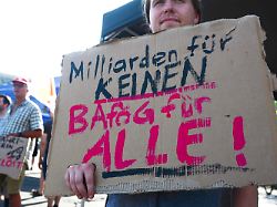 students participate in a rally against the federal reduction of the federal training promotion act bafog for students in bonn germany on june 24 2026