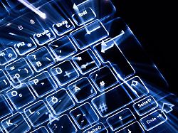 tasten einer beleuchteten tastatur