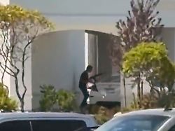 this still image captured from video by a witness shows the scene of a shooting that started at an in n out burger restaurant saturday aug 1 2026 in twin falls idaho kevin bell jr