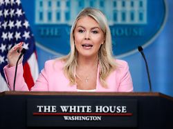 white house press secretary karoline leavitt delivers a press briefing in the james s brady press briefing room at the white house in washington d c u s july 16 2026