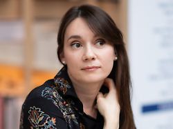xenia fedorova attending the paris book fair festival du livre de paris at the grand palais in paris france on april 12 2025 photo by aurore marechal abacapress