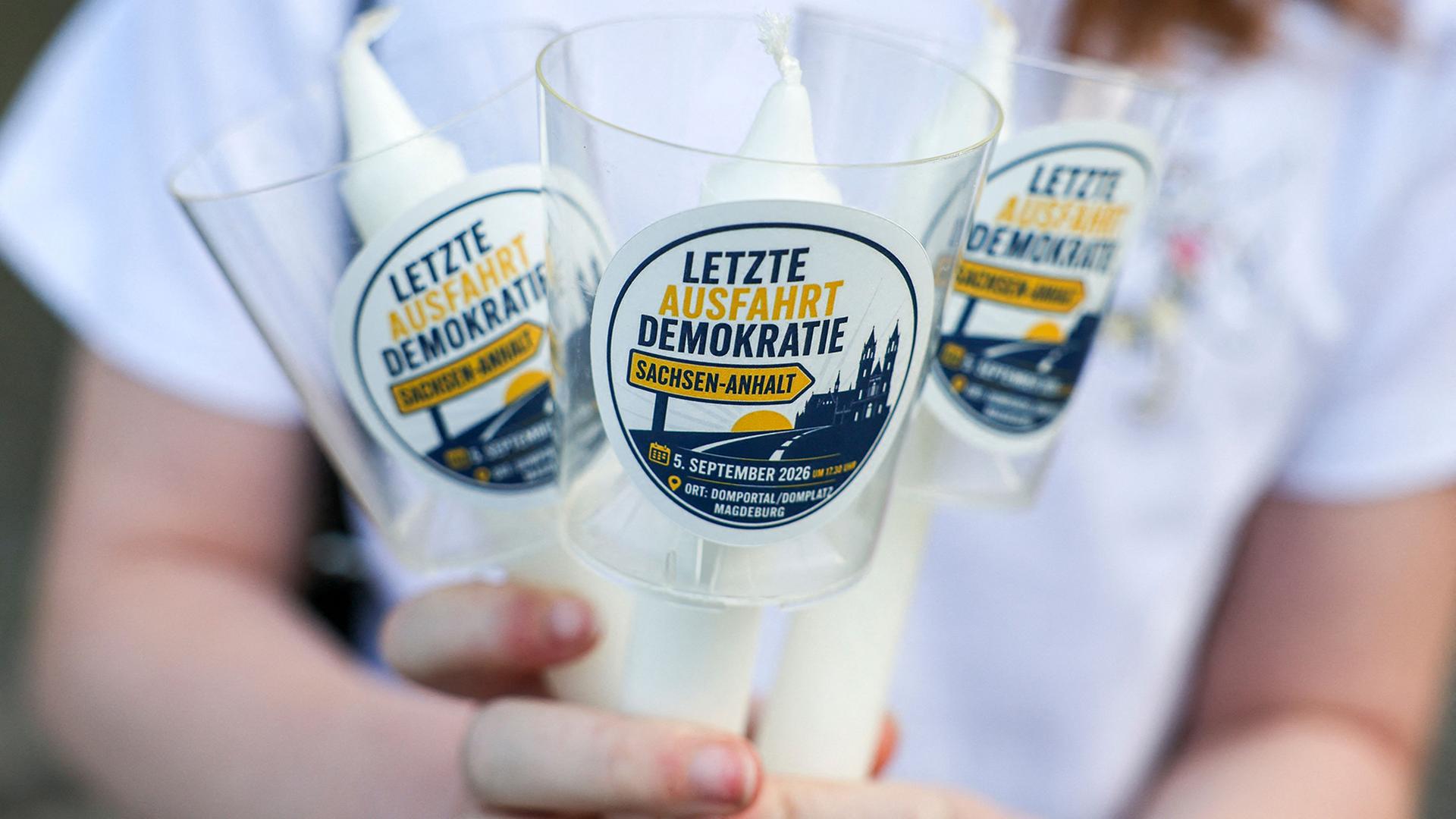 demokratie kerze 100