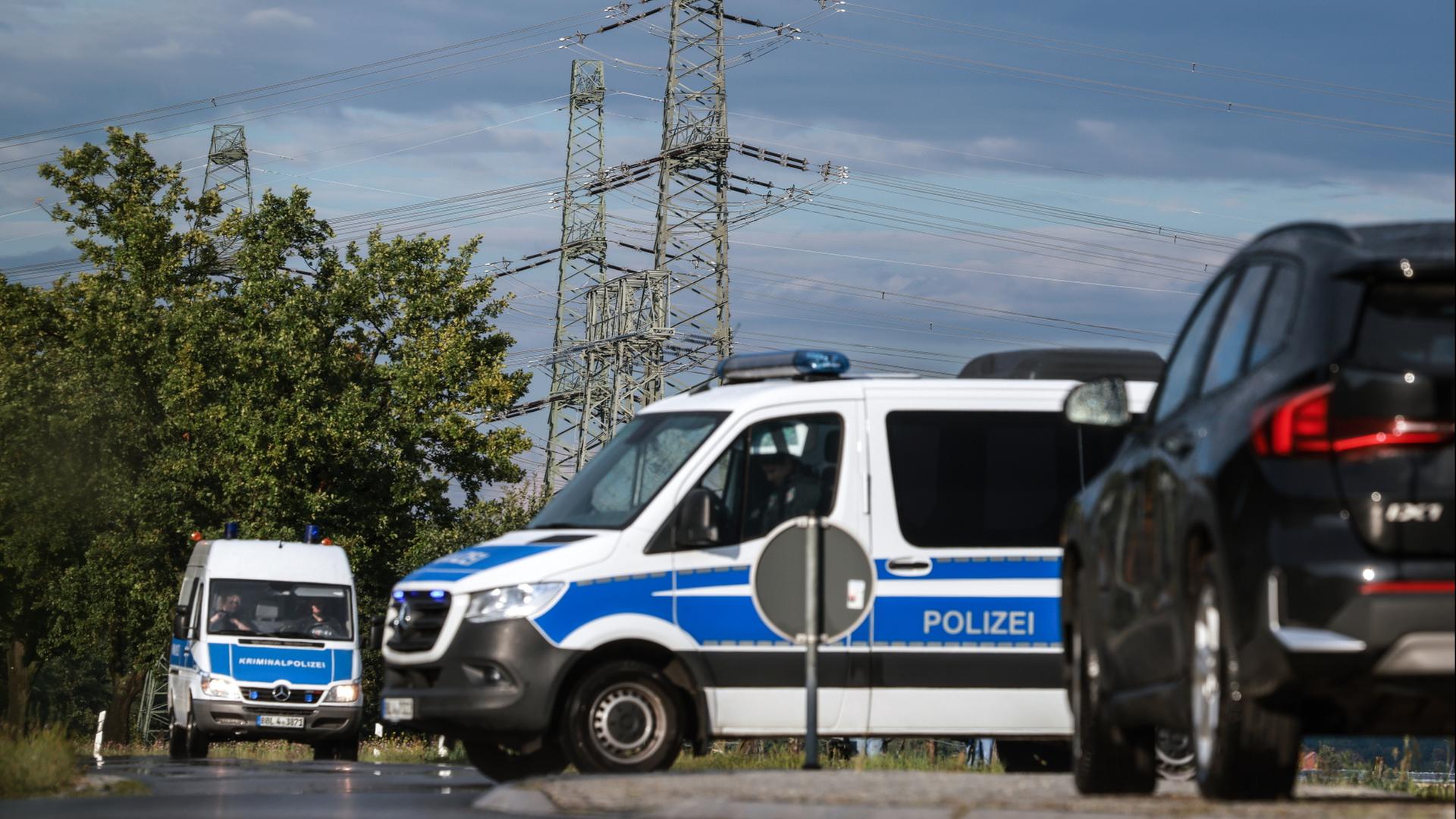 polizei leitungen umspannwerk 102
