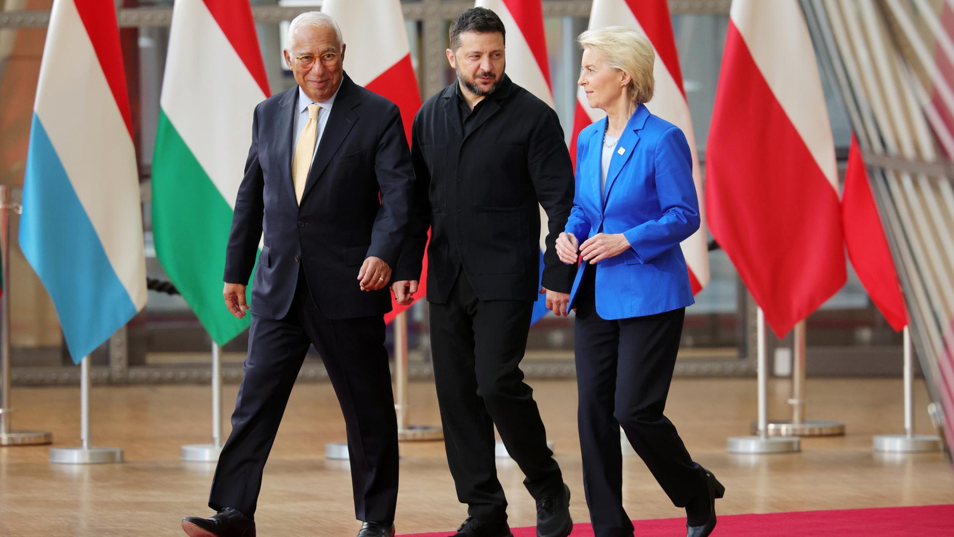 costa leyen selenskyj 100