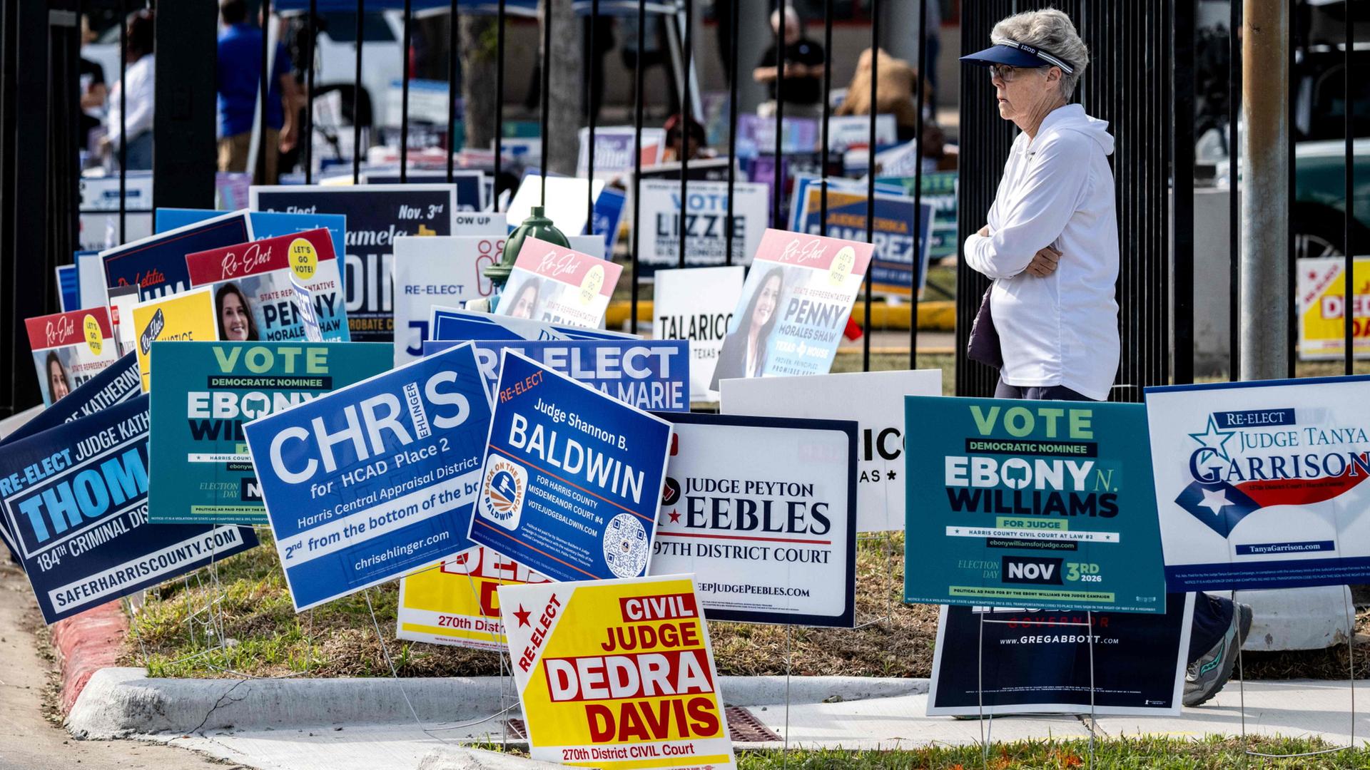 wahlplakate texas 100